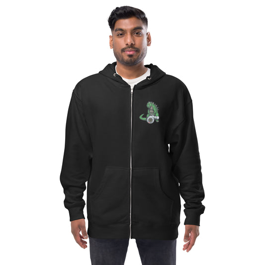GoodeZilla Unisex fleece zip up hoodie